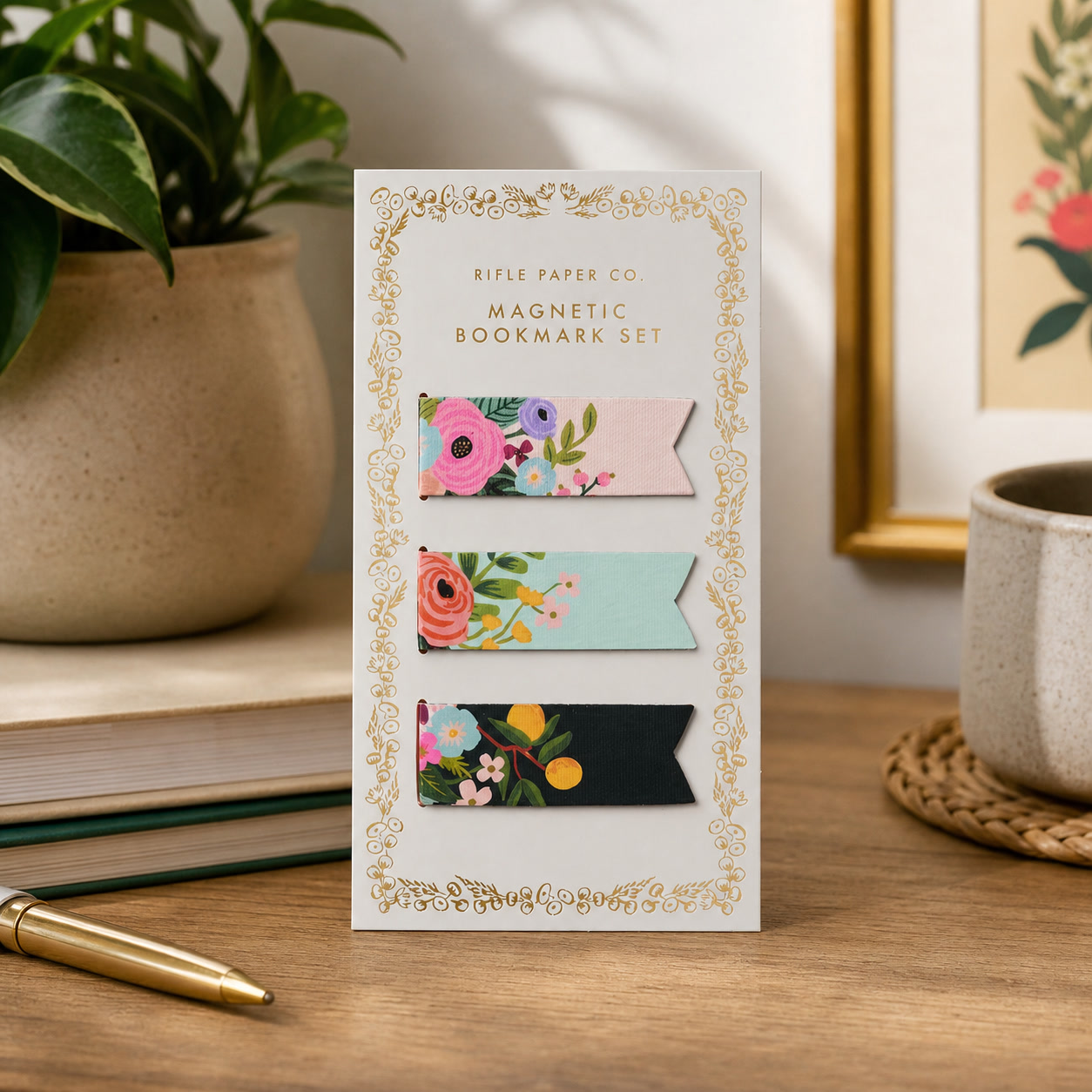 Paperclip Magnetic Set - Garden Party Bloemige Magnetische Boekmerkset, Meerkleurige