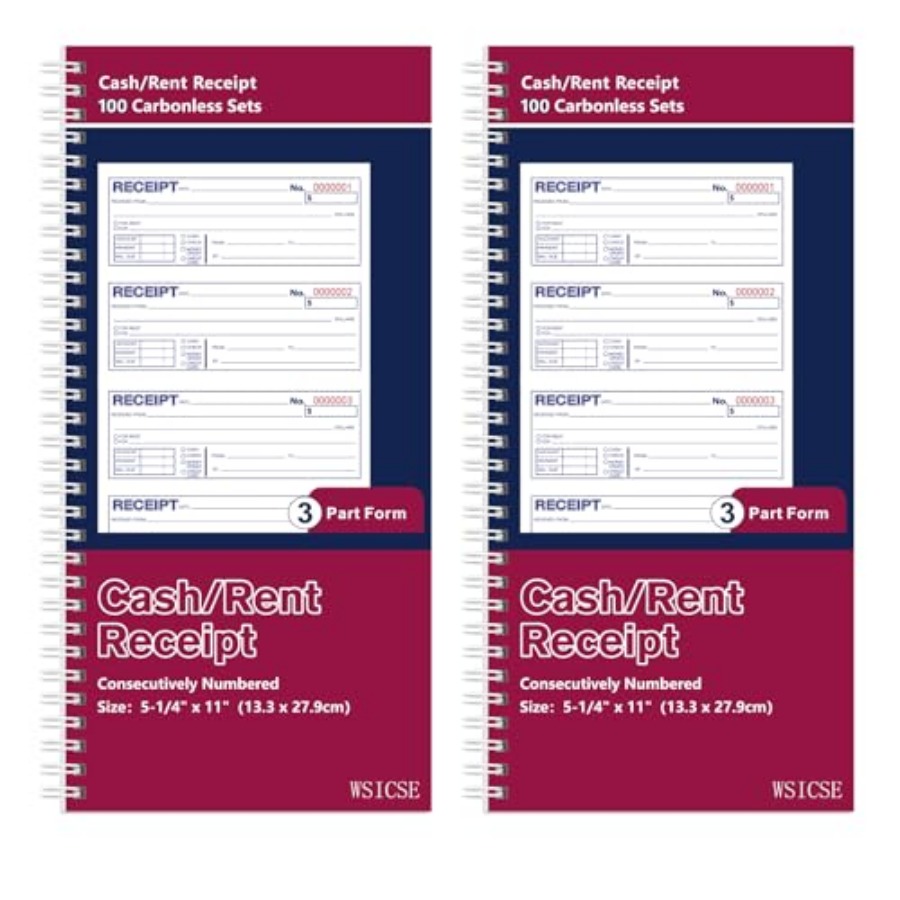 Carbon Copy Book - 2-pack bonboekjes met carbon kopieerbladen, 3-delig