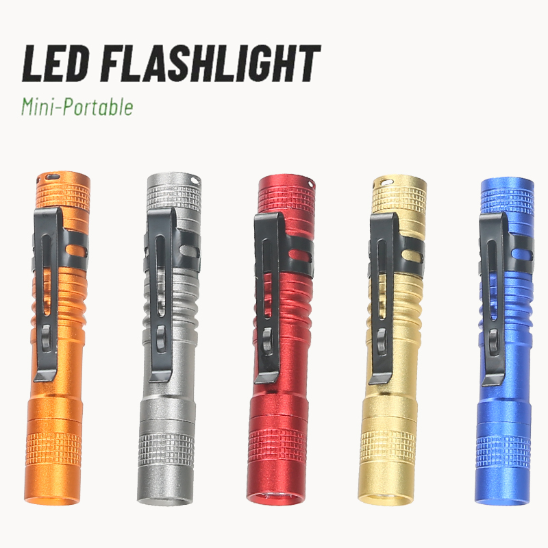 Stationery Supply - Draagbare Mini LED-penzaklamp met penclip Handheld