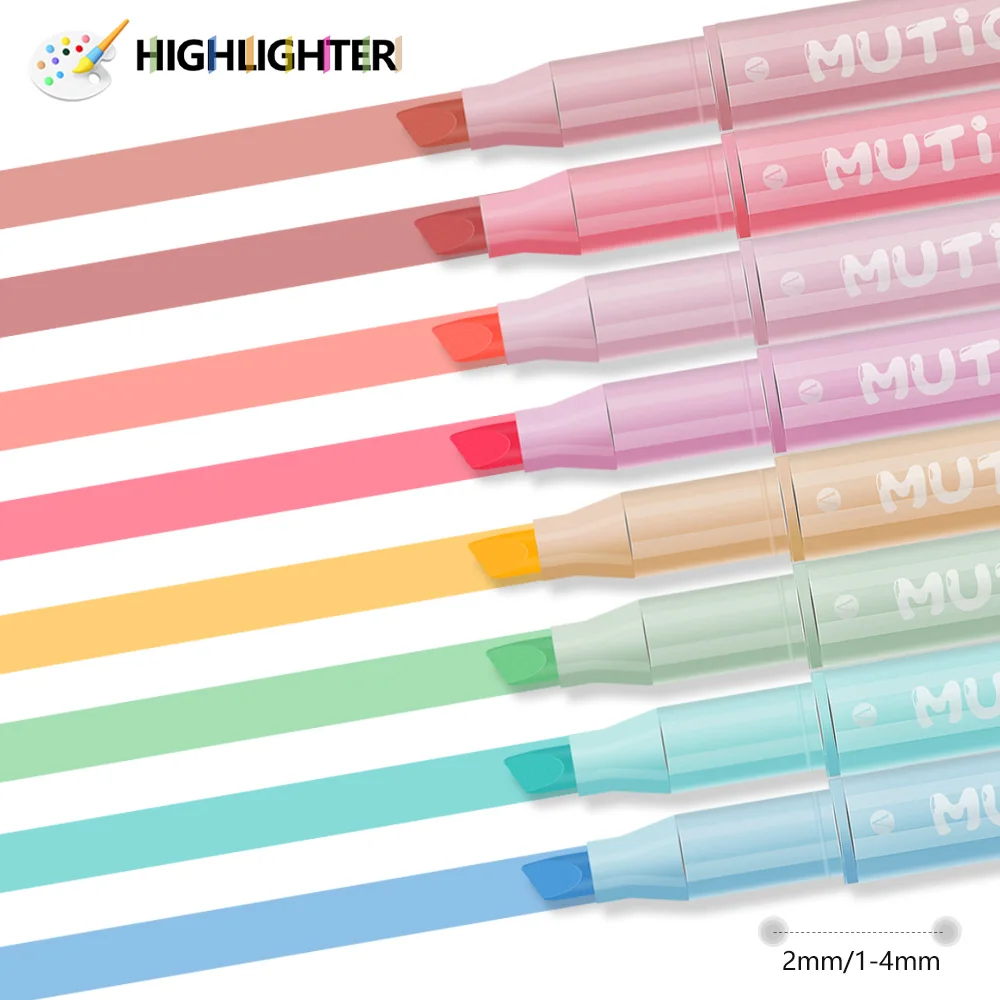 Highlighter Set Pastel - Markeerstiften met dubbele kop Set Markeerstift