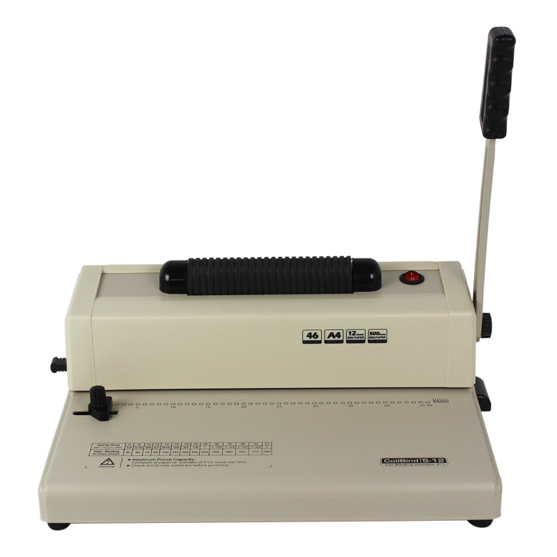 Binding Comb Plastic - Fabrieksdirecte verkoop S-12 Single-Coil A4 perforatiemachine