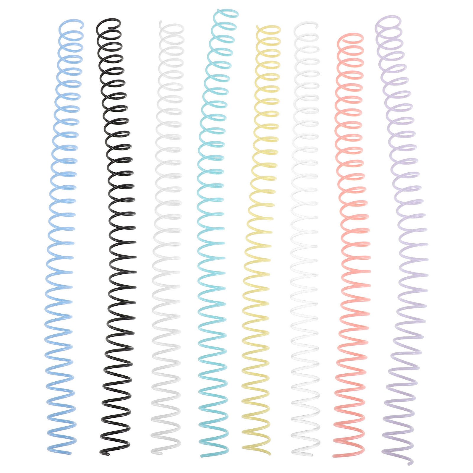 Binding Comb Plastic - 8 stuks plastic spiraalbindringen, kleurrijke stevige