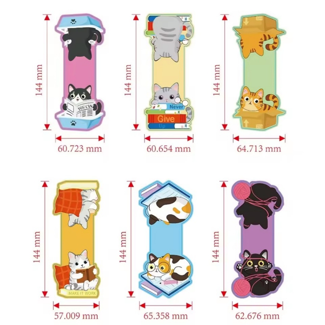 Bookmark Magnetic Clip - 1set Creatieve Kat Patroon Magnetische Bladwijzer