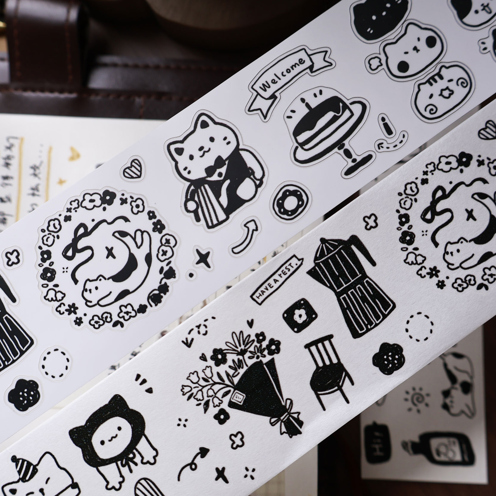 YiEr Studio Vintage Daily Cat' - Washi Tape Set recensie en prijs