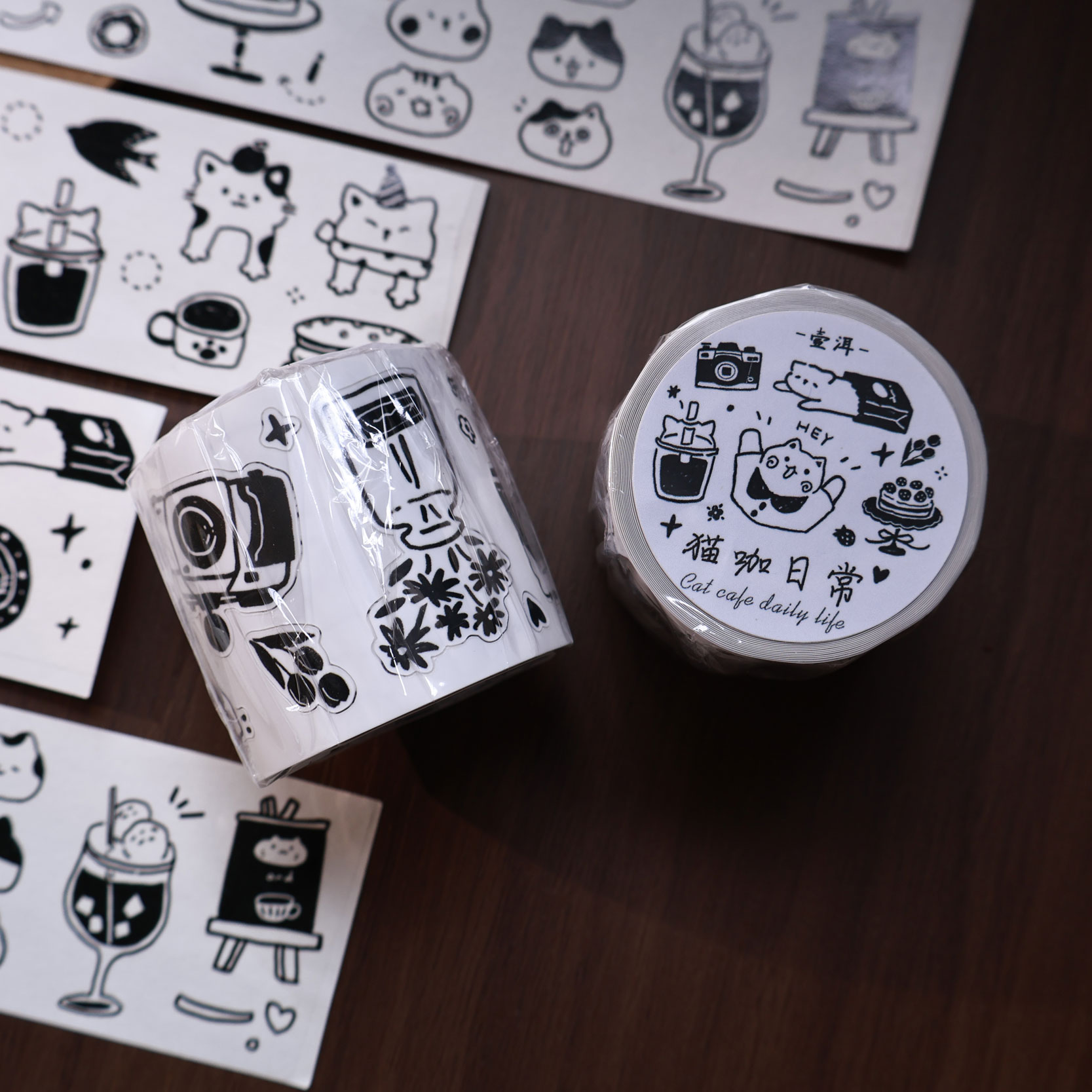 YiEr Studio Vintage Daily Cat' - Washi Tape Set recensie en prijs