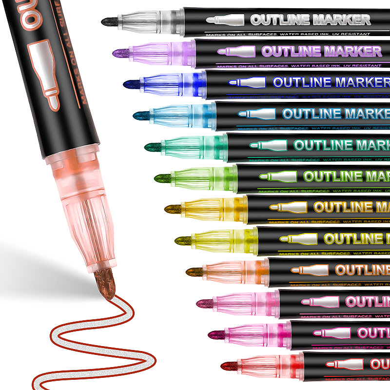 8-60 Kleur Dubbele Lijn Omtrek - Highlighter Set Pastel recensie en prijs