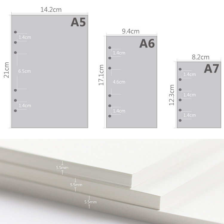 45 Vellen A5 A6A7 Losbladige N - Notebook Dotted A5 recensie en prijs