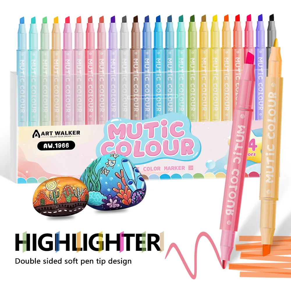 Markeerstiften met dubbele kop - Highlighter Set Pastel recensie en prijs