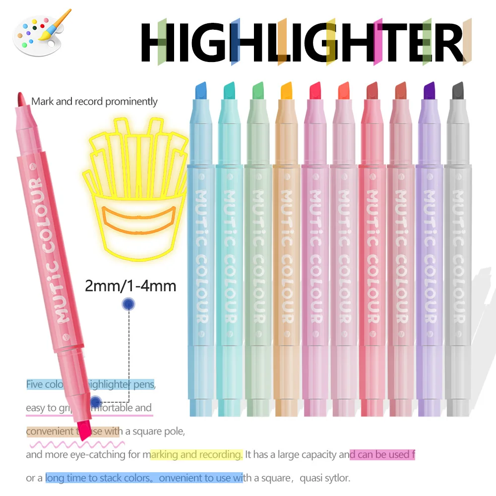 Markeerstiften met dubbele kop - Highlighter Set Pastel recensie en prijs