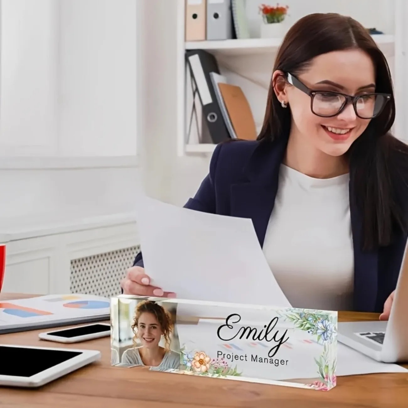 1 stuks gepersonaliseerde bloe - Desk Name Plate recensie en prijs