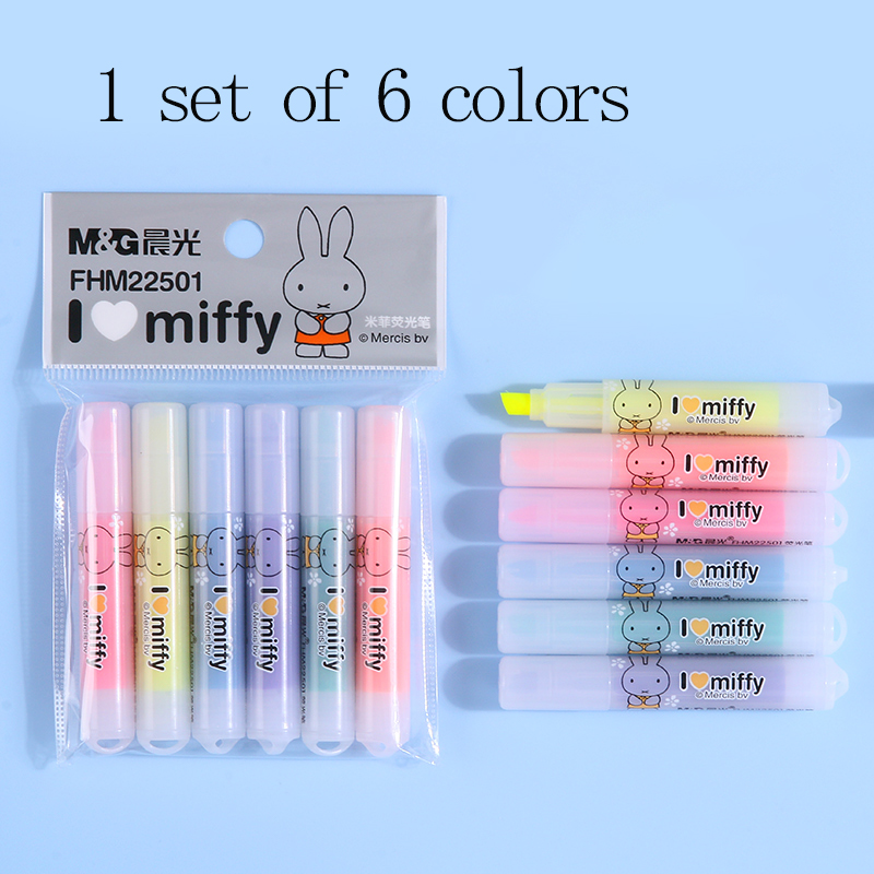 M&G markeerstift met schuine p - Highlighter Set Pastel recensie en prijs