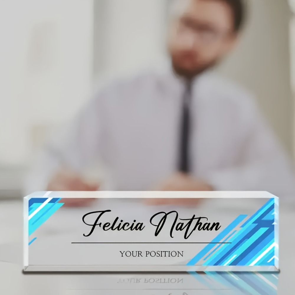 1 stuk op maat gemaakt acryl b - Desk Name Plate recensie en prijs