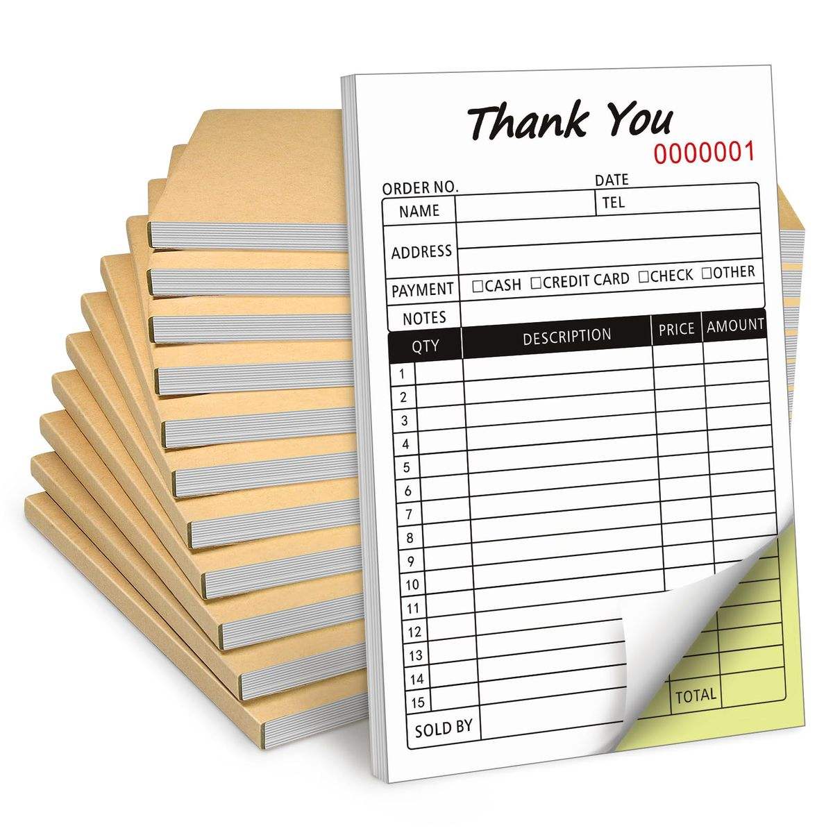 Bedankbriefjesboekje 2-delig z - Carbon Copy Book recensie en prijs