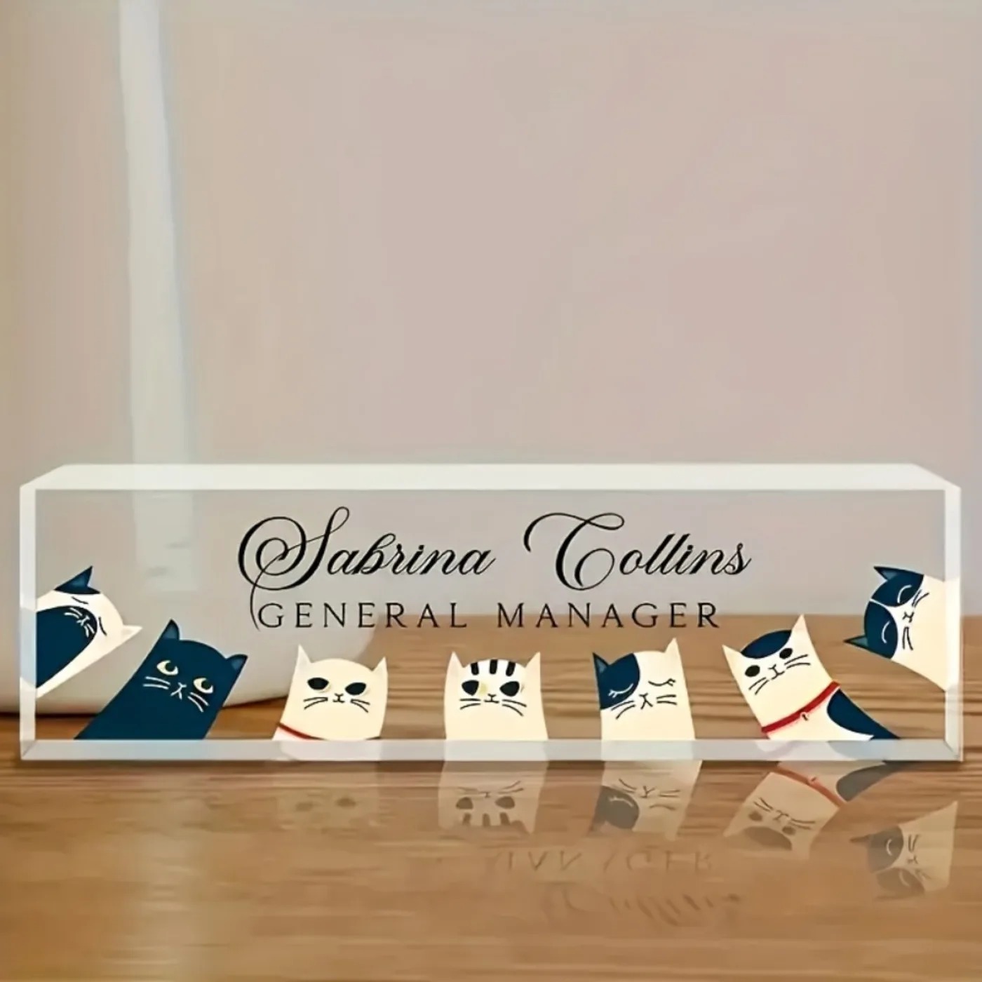 [2D Plat] Op maat gemaakt tran - Desk Name Plate recensie en prijs