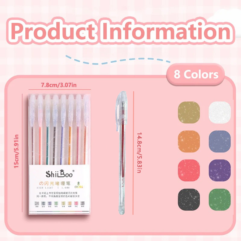 8-60 Kleuren Glitter Gelpennen - Highlighter Set Pastel recensie en prijs