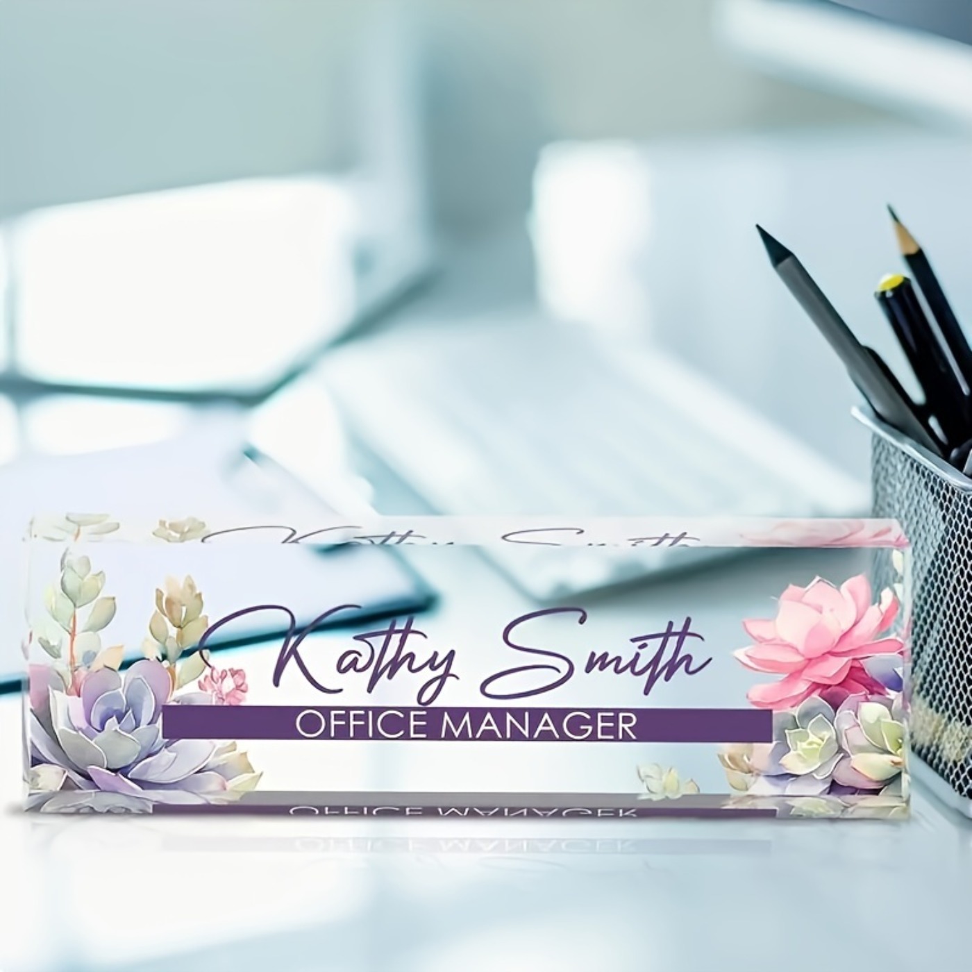 Op maat gemaakte 2D acryl bure - Desk Name Plate recensie en prijs