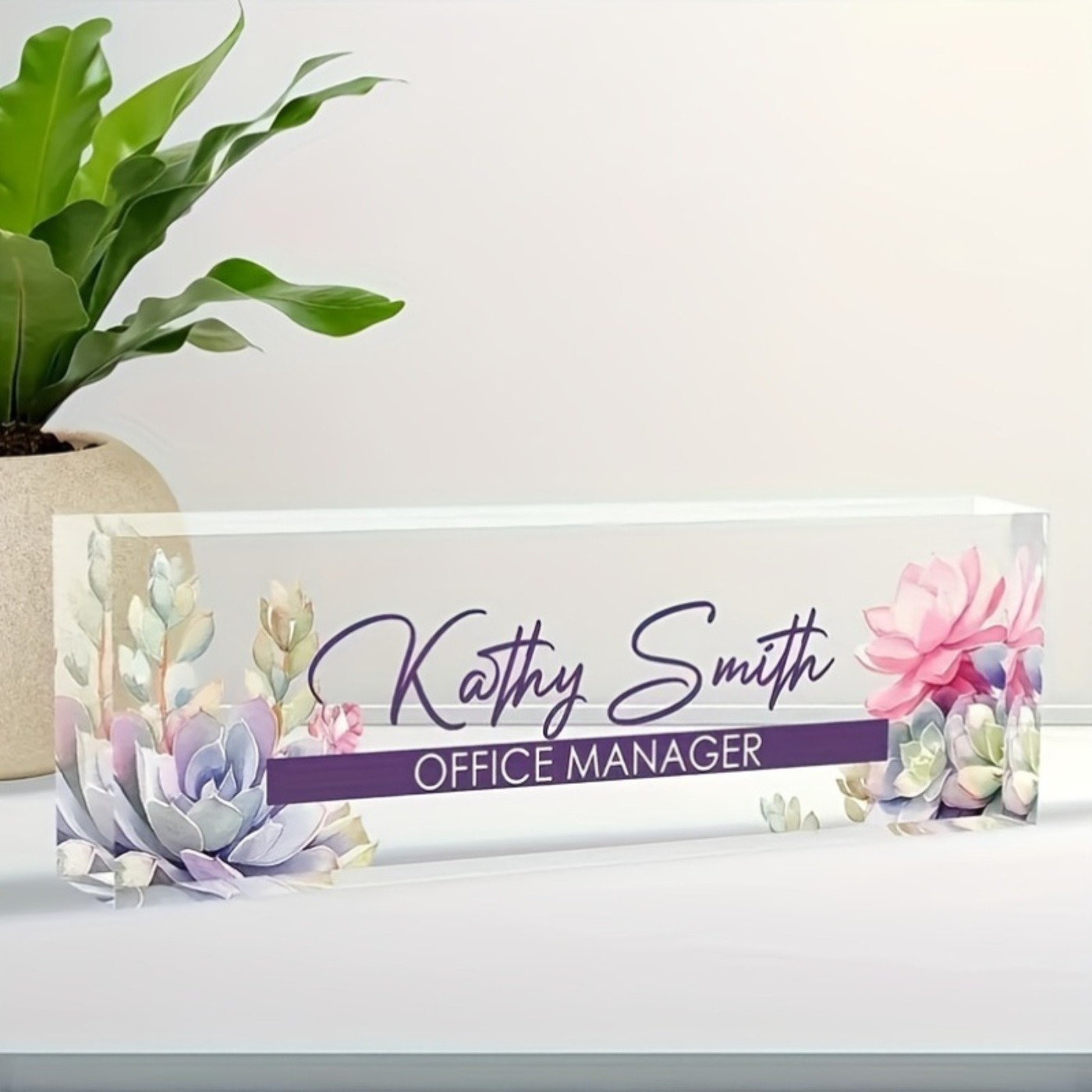 Op maat gemaakte 2D acryl bure - Desk Name Plate recensie en prijs